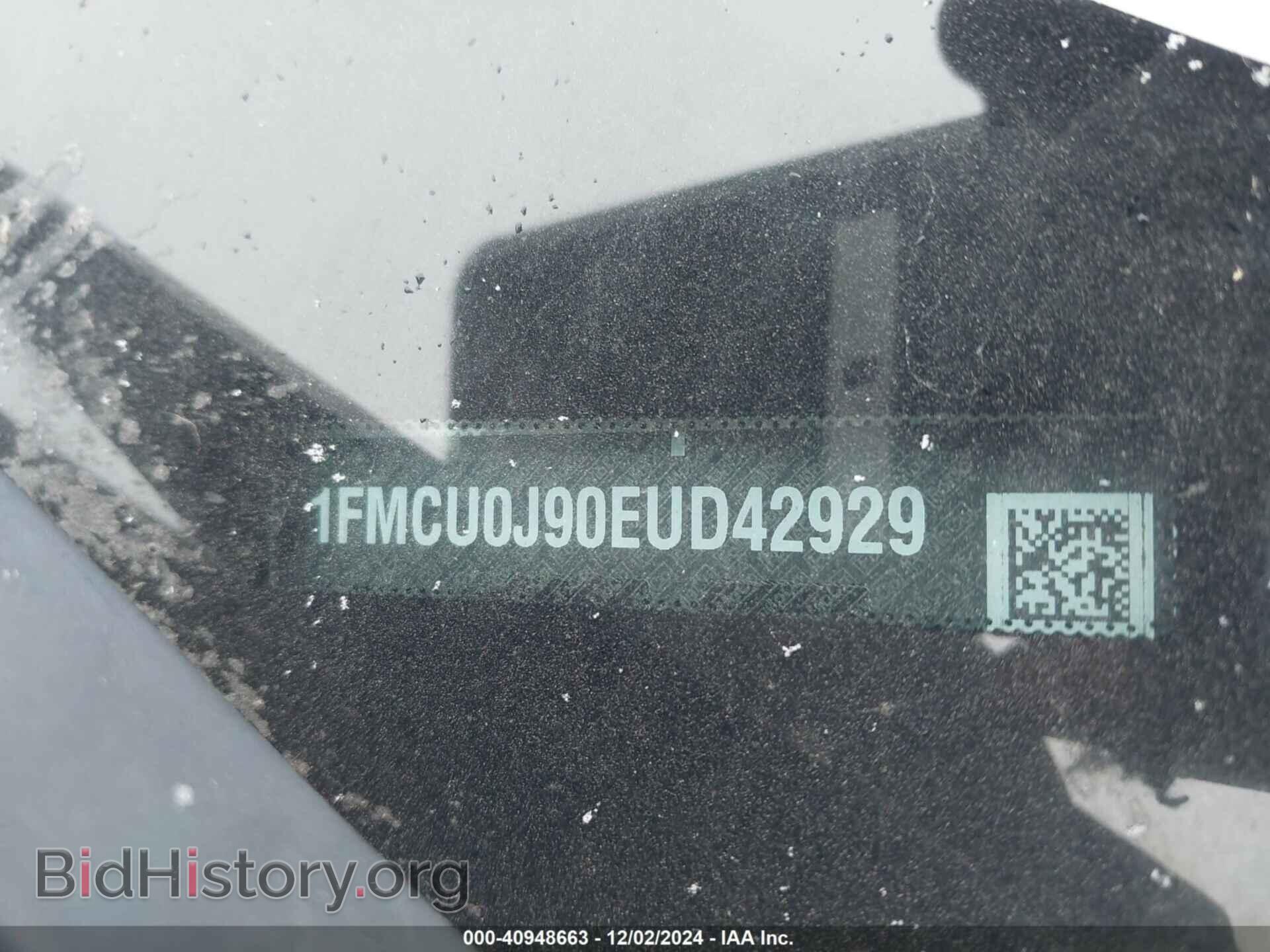 2014 FORD ESCAPE - VIN: 1FMCU0J90EUD42929 - Фото 9