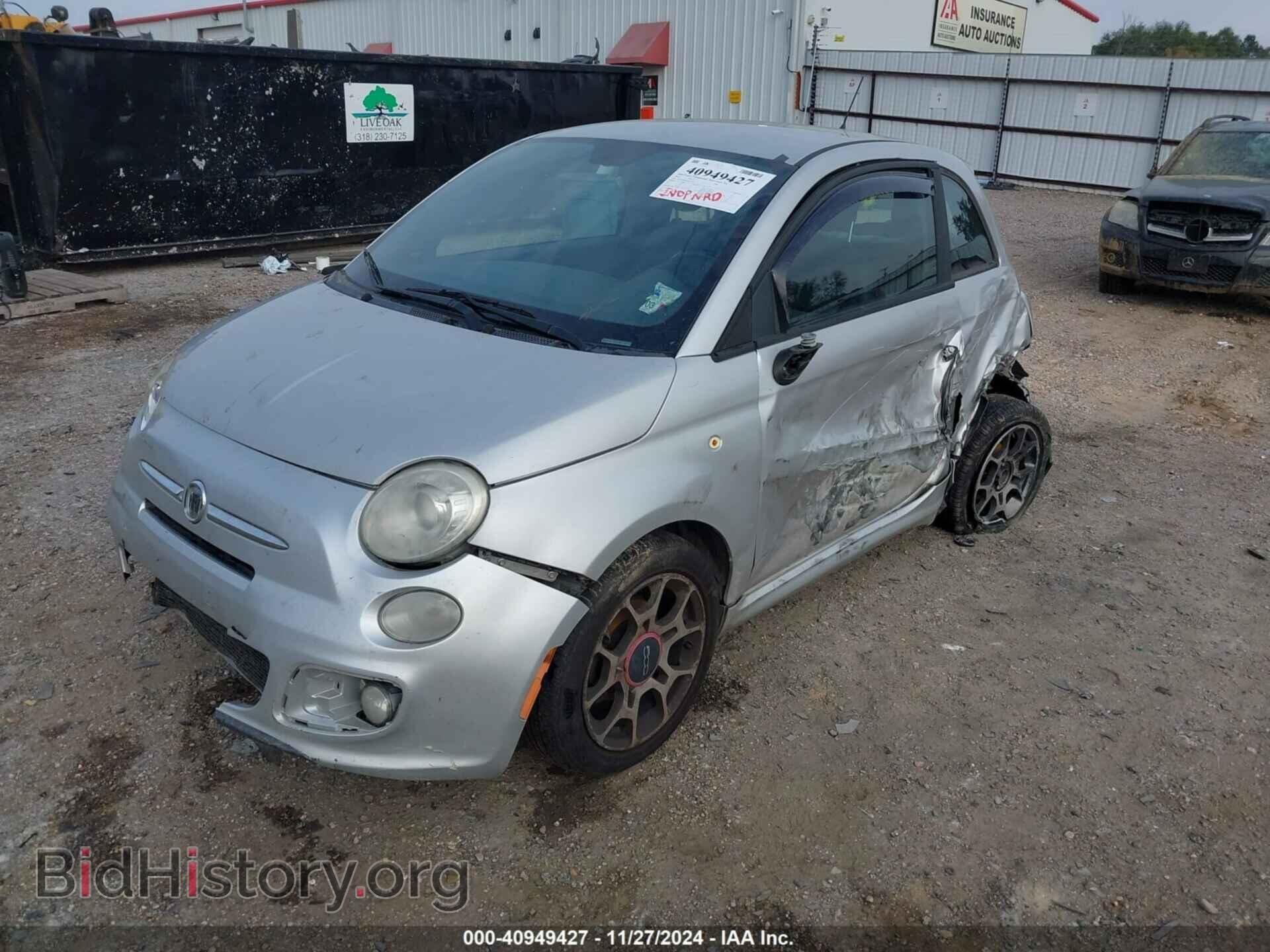 2012 FIAT 500 - VIN: 3C3CFFBR2CT123157 - Фото 2
