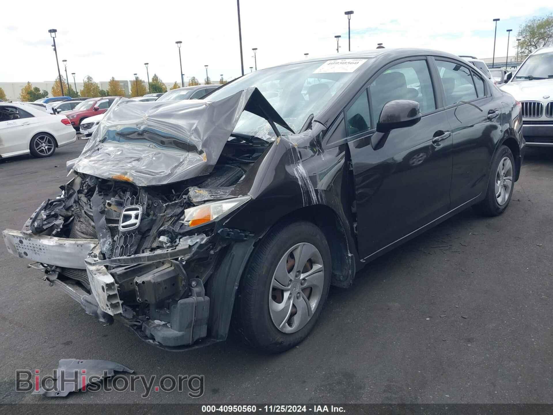 2013 HONDA CIVIC - VIN: 2HGFB2F55DH512343 - Фото 2