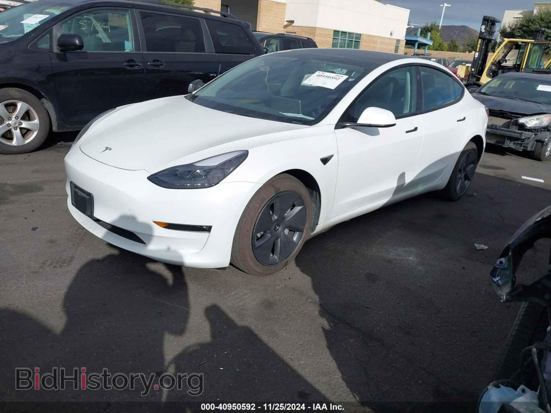2022 TESLA MODEL 3 - VIN: 5YJ3E1EB9NF193479 - Фото 2