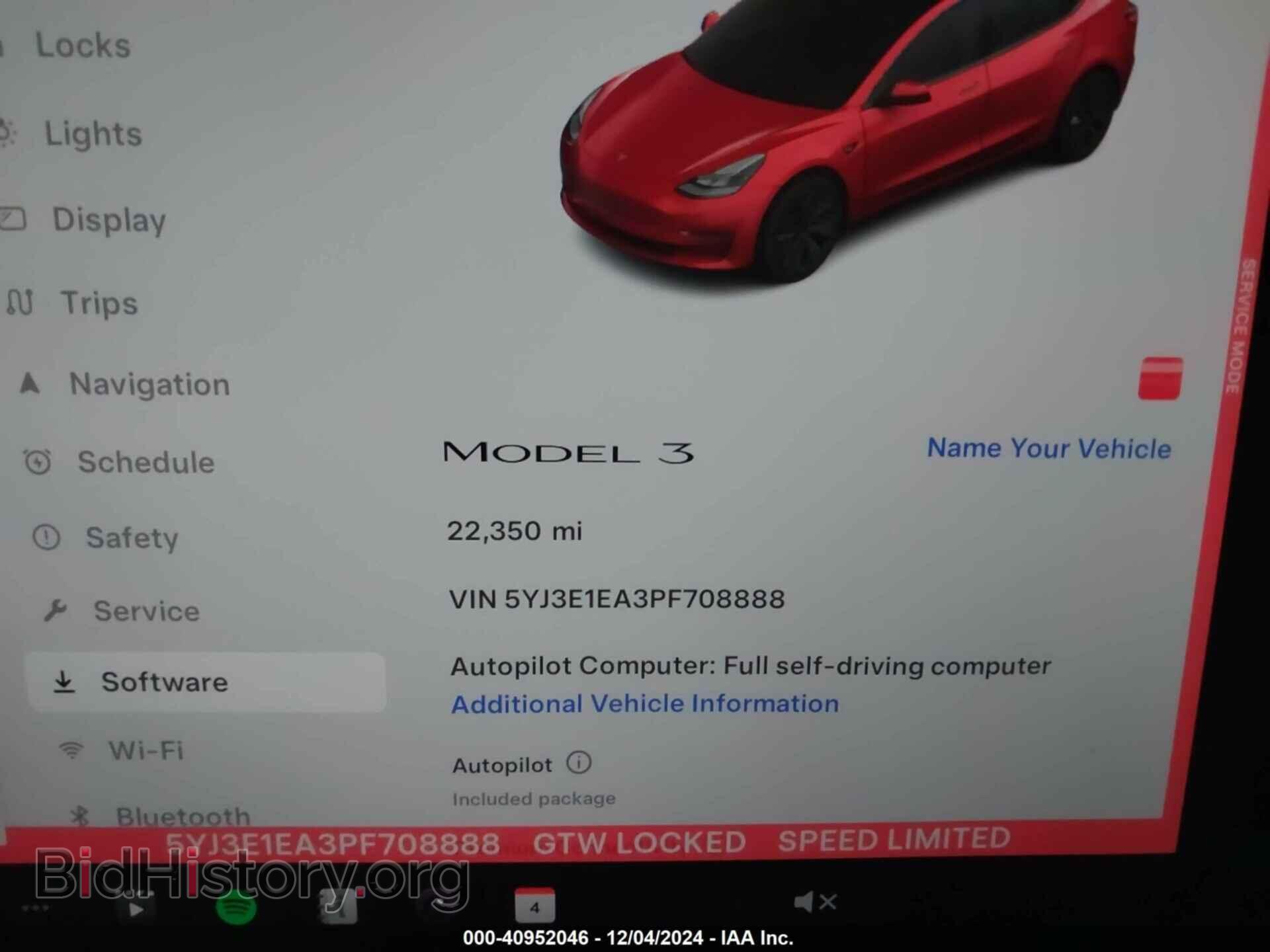2023 TESLA MODEL 3 - VIN: 5YJ3E1EA3PF708888 - Фото 7