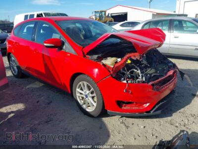 2016 Ford FOCUS SE, красный — VIN 1FADP3K29GL256746, IAAI