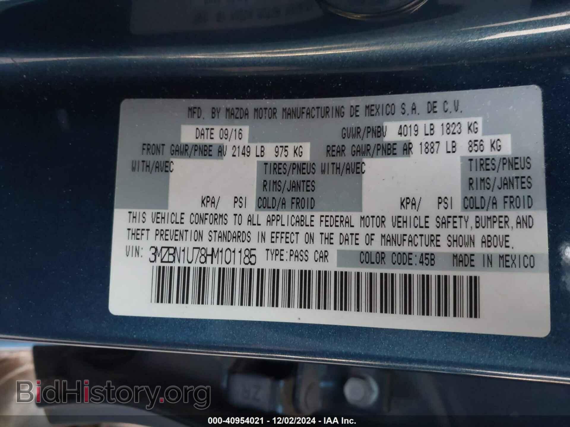2017 MAZDA MAZDA3 - VIN: 3MZBN1U78HM101185 - Фото 9