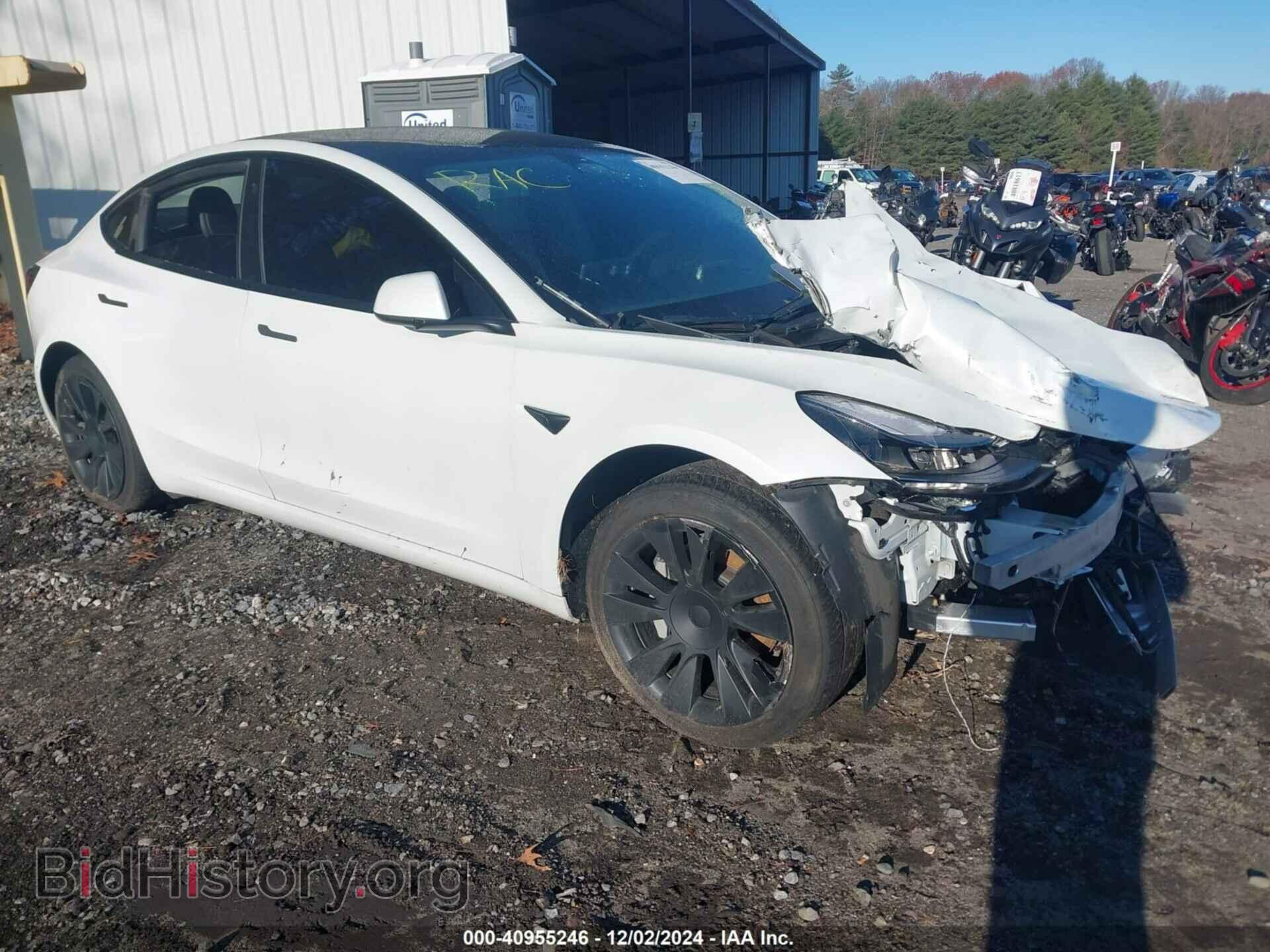 Photo 5YJ3E1EB6NF333309 - TESLA MODEL 3 2022