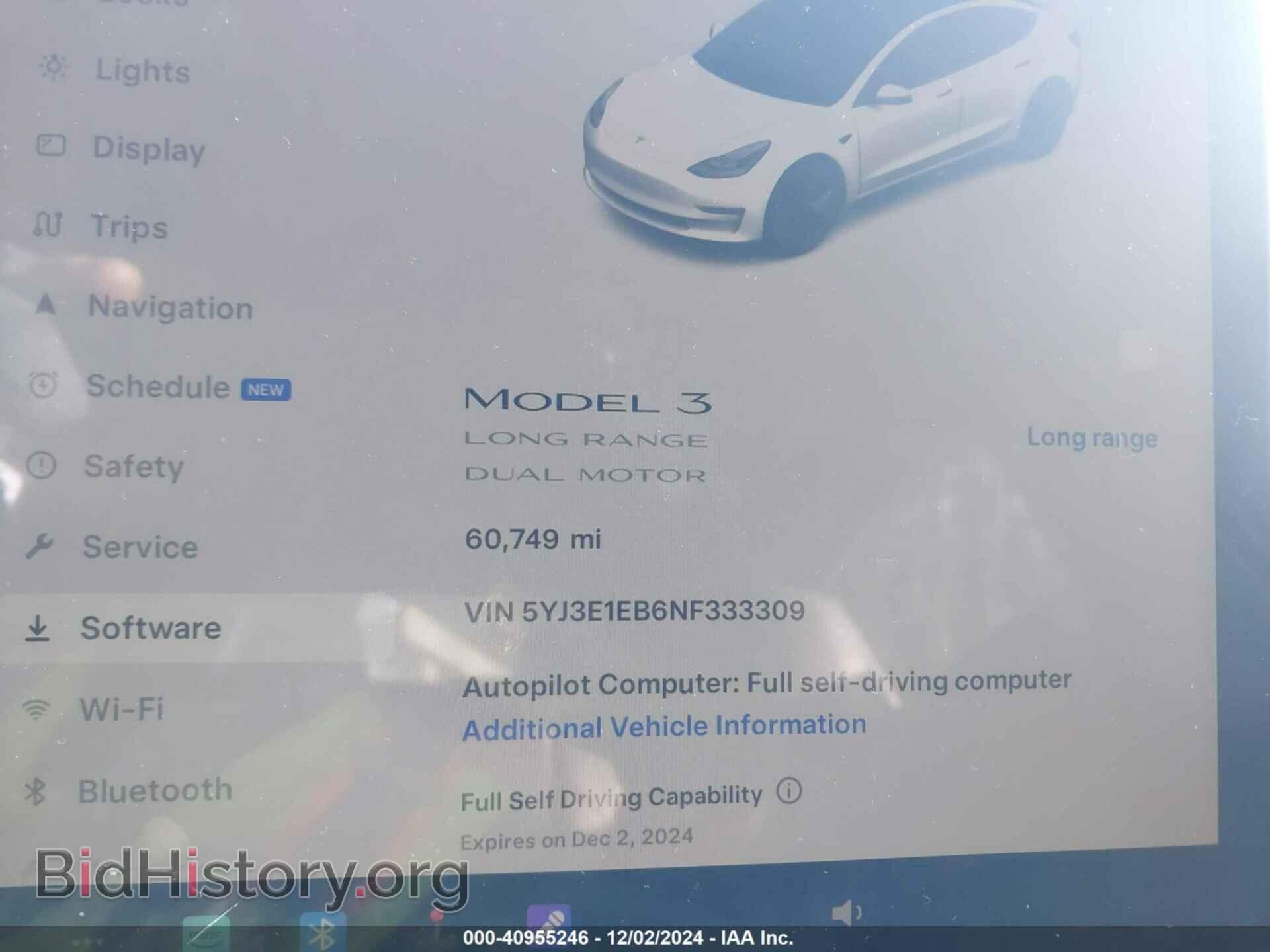 2022 TESLA MODEL 3 - VIN: 5YJ3E1EB6NF333309 - Фото 7