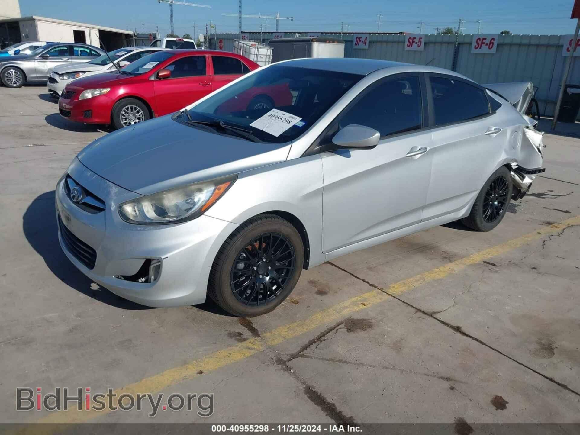 2013 HYUNDAI ACCENT - VIN: KMHCU4AEXDU573808 - Фото 2