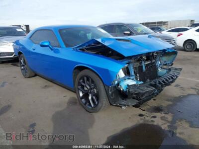 2023 Dodge CHALLENGER SXT, blue — VIN 2C3CDZAG2PH644885, IAAI