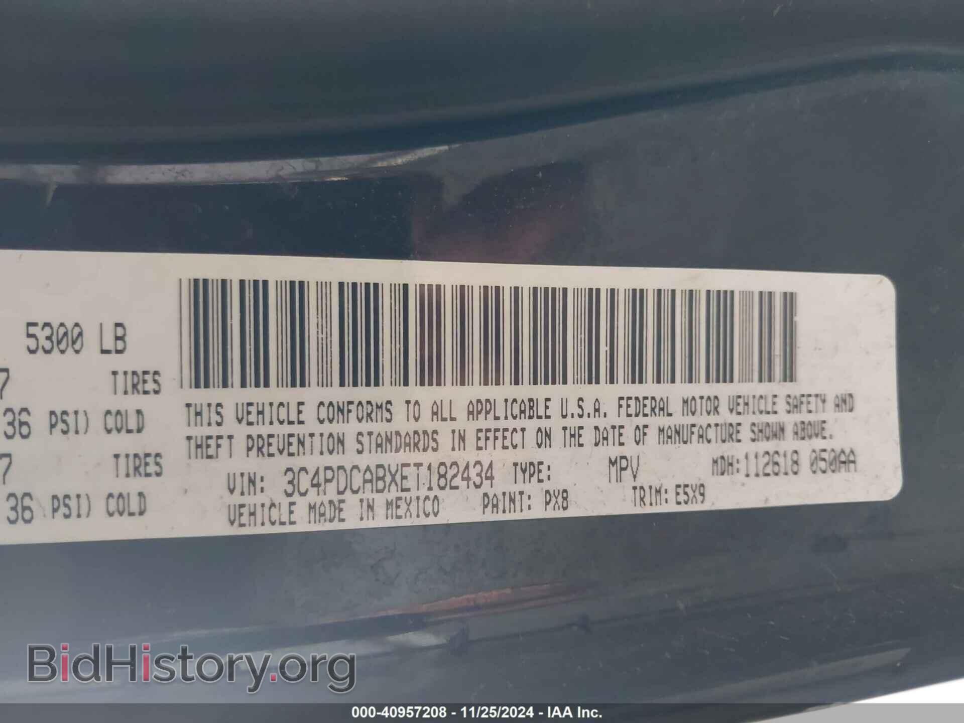 2014 DODGE JOURNEY - VIN: 3C4PDCABXET182434 - Фото 9