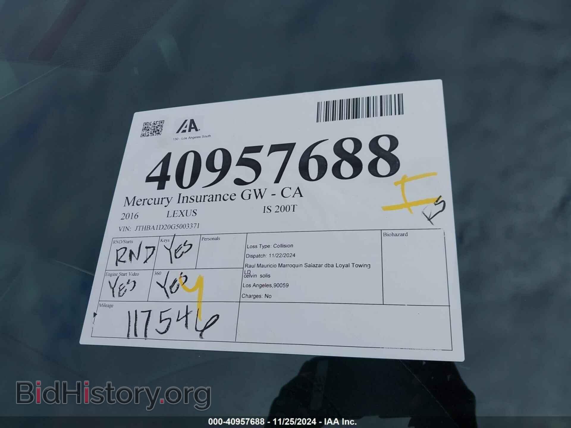 2016 LEXUS IS 200T - VIN: JTHBA1D20G5003371 - Фото 17