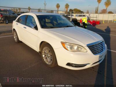 2012 Chrysler 200 Limited, white — VIN 1C3CCBCB8CN307599, IAAI