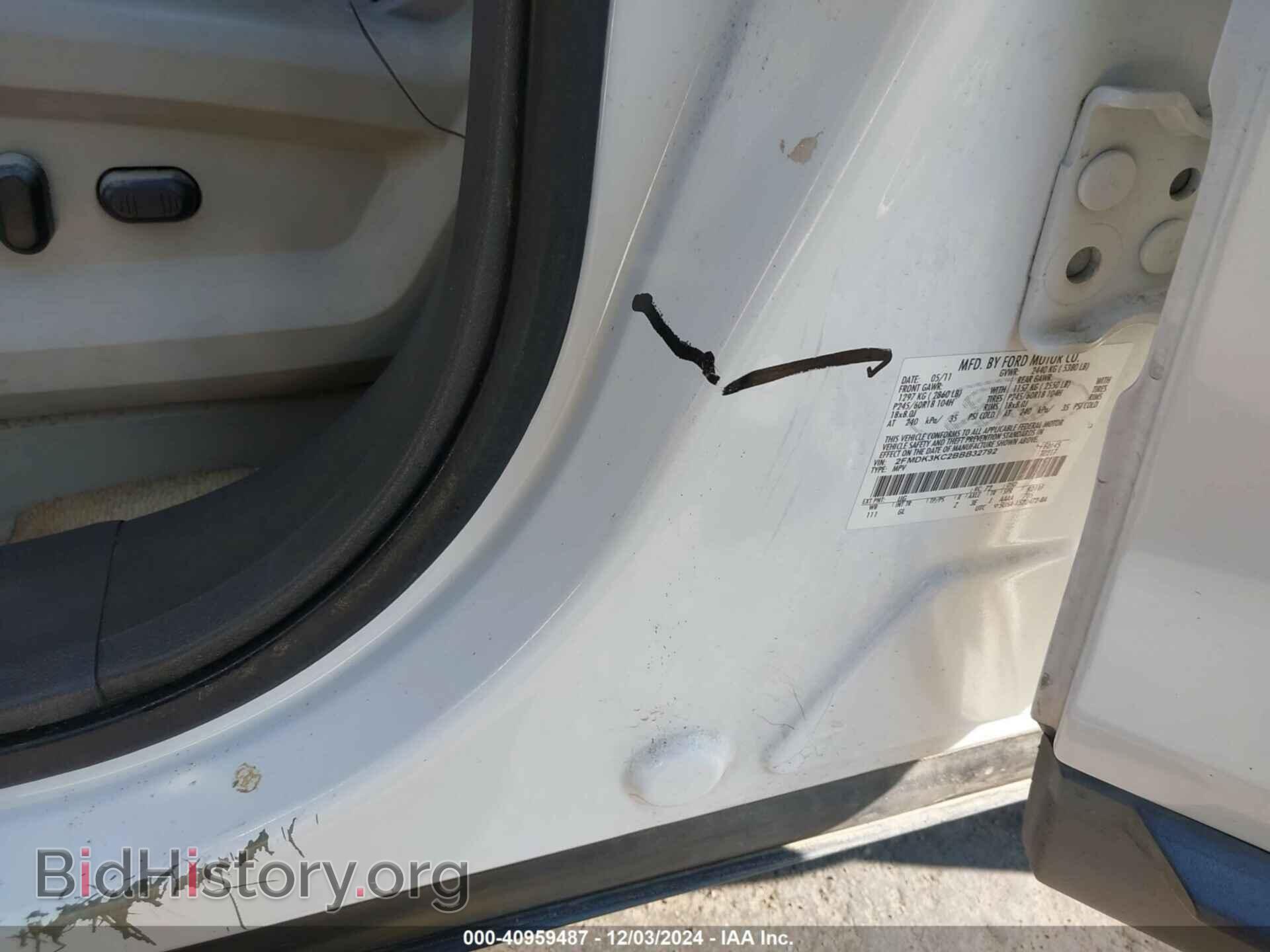 2011 FORD EDGE - VIN: 2FMDK3KC2BBB32792 - Фото 12