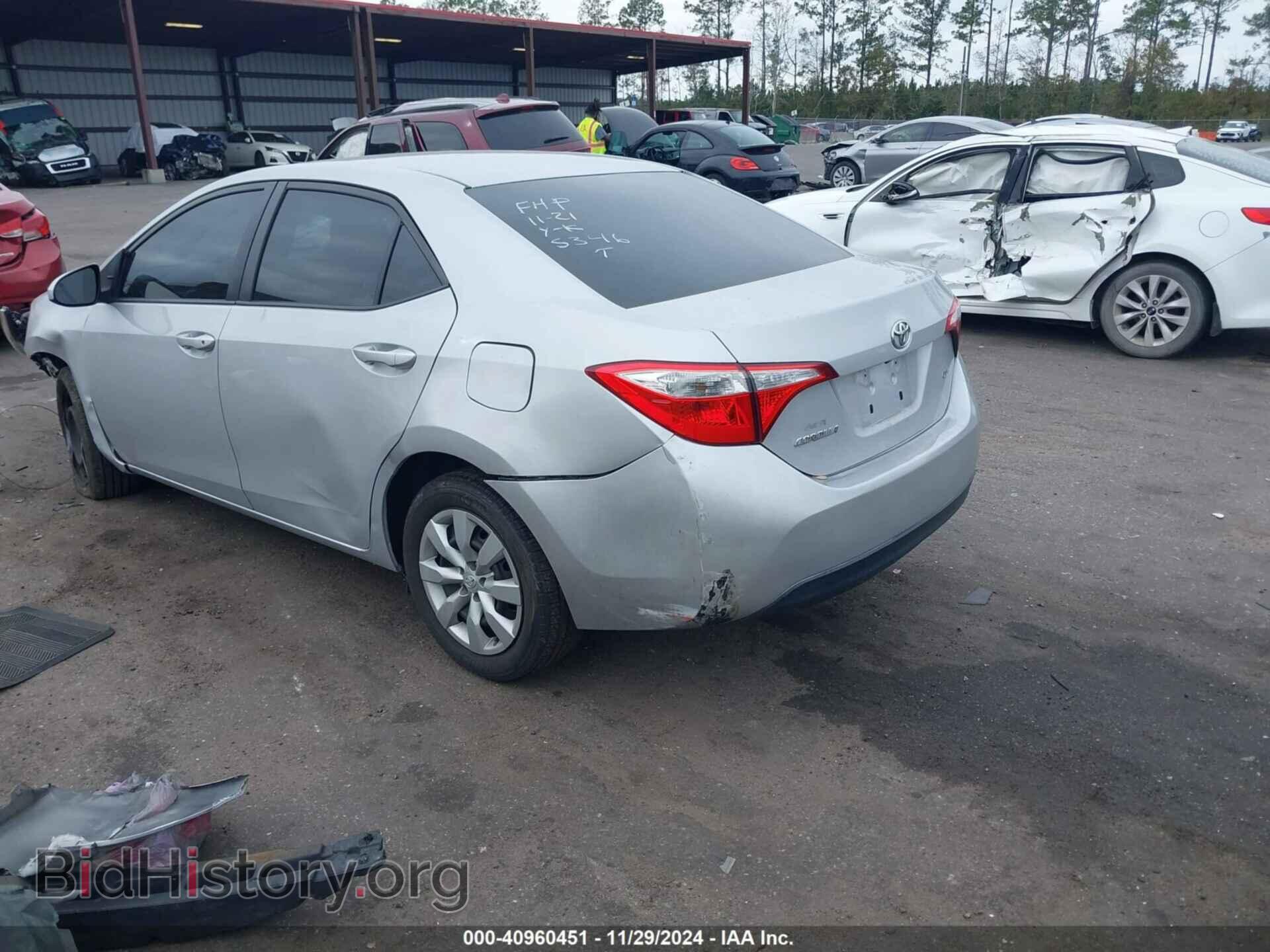 2014 TOYOTA COROLLA - VIN: 2T1BURHE8EC115346 - Фото 3