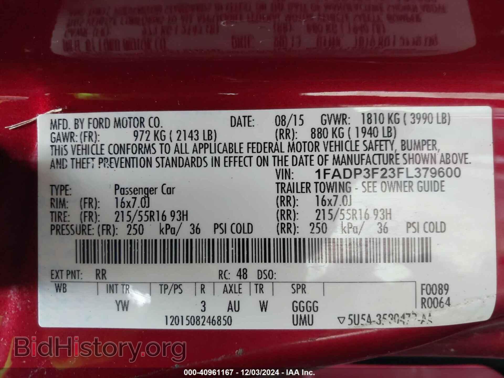 2015 FORD FOCUS - VIN: 1FADP3F23FL379600 - Photo 9