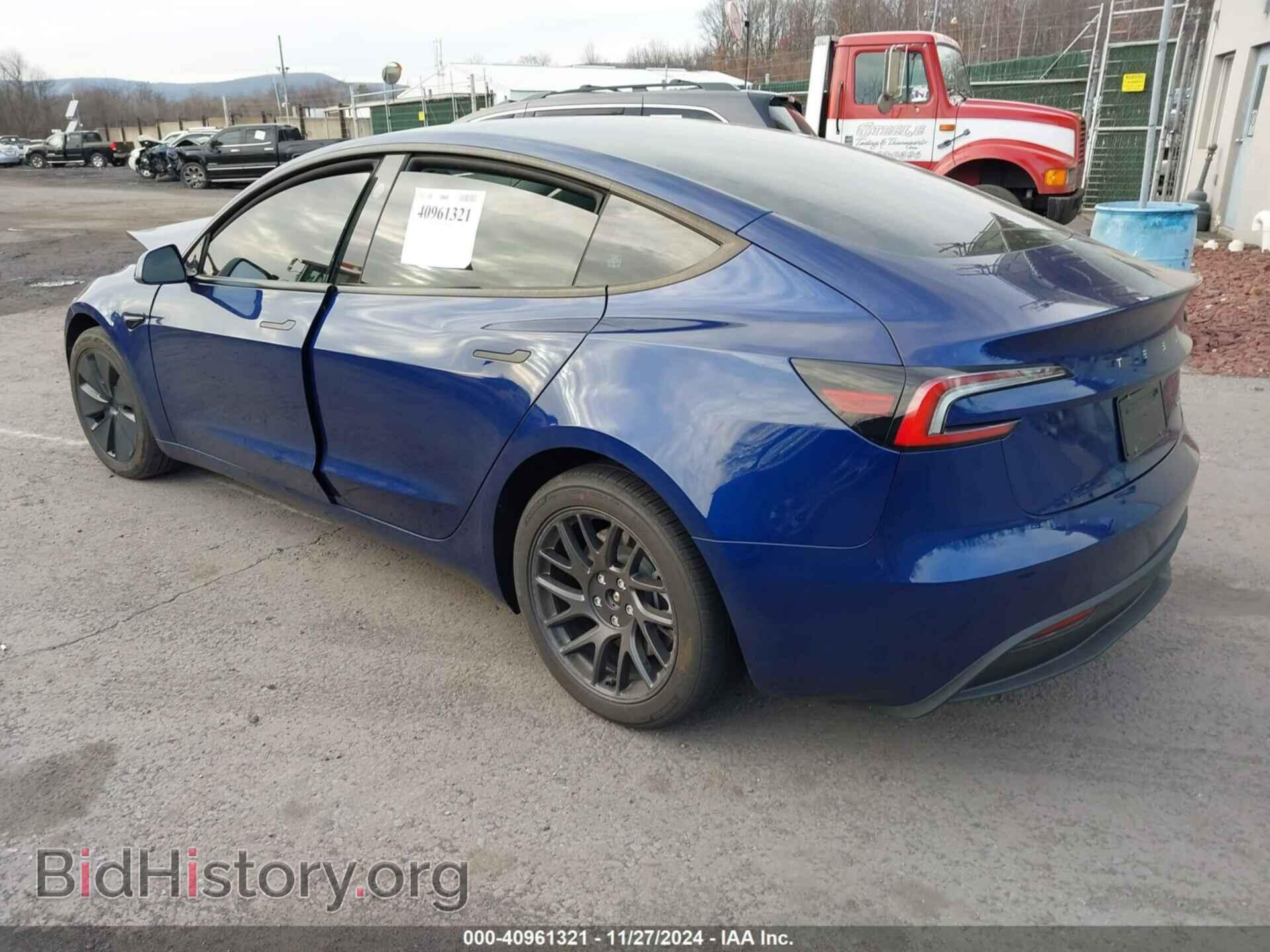 2024 TESLA MODEL 3 - VIN: 5YJ3E1EBXRF807848 - Фото 3