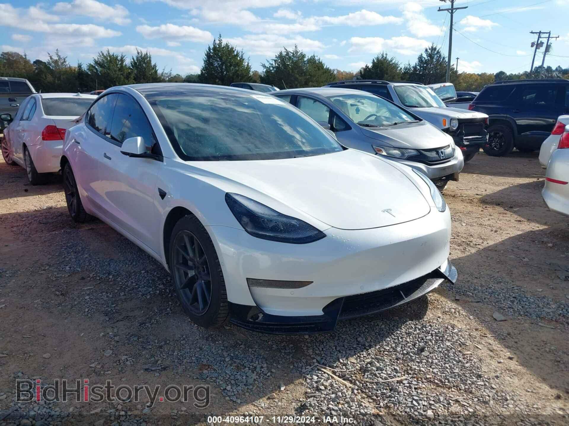Photo 5YJ3E1EA7MF018363 - TESLA MODEL 3 2021