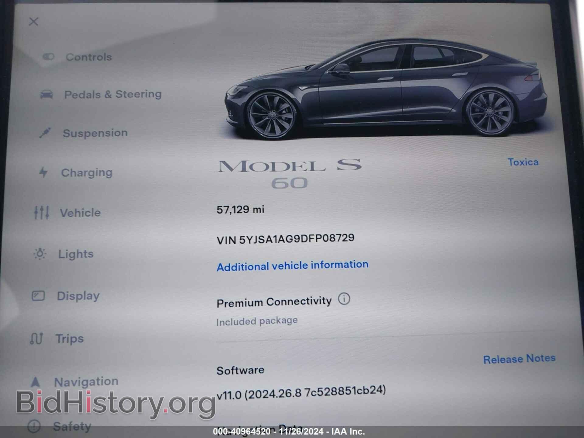 2013 TESLA MODEL S - VIN: 5YJSA1AG9DFP08729 - Photo 7