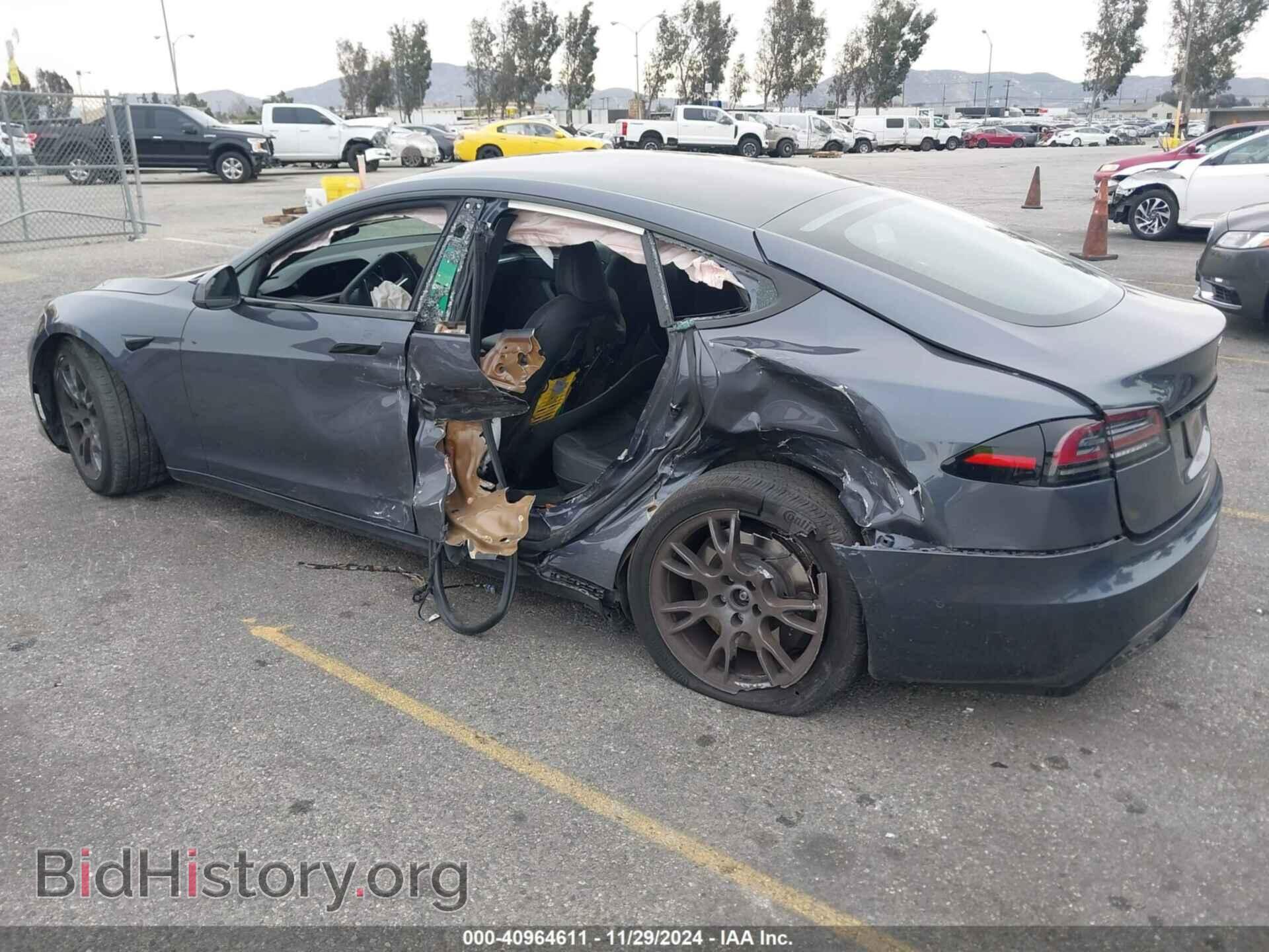 2022 TESLA MODEL S - VIN: 5YJSA1E5XNF493422 - Фото 3