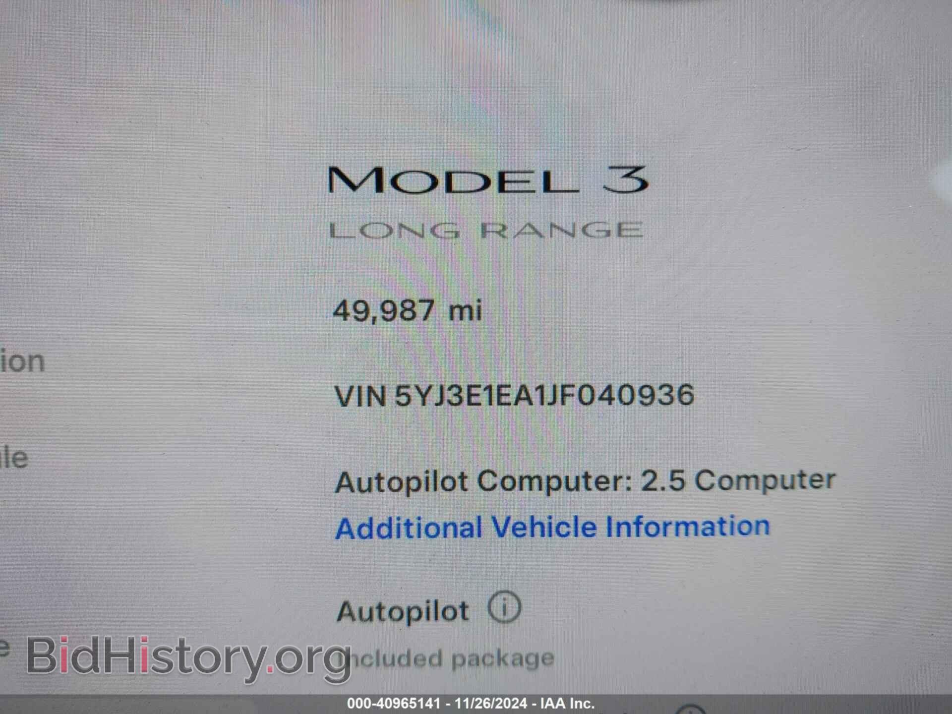 2018 TESLA MODEL 3 - VIN: 5YJ3E1EA1JF040936 - Фото 14