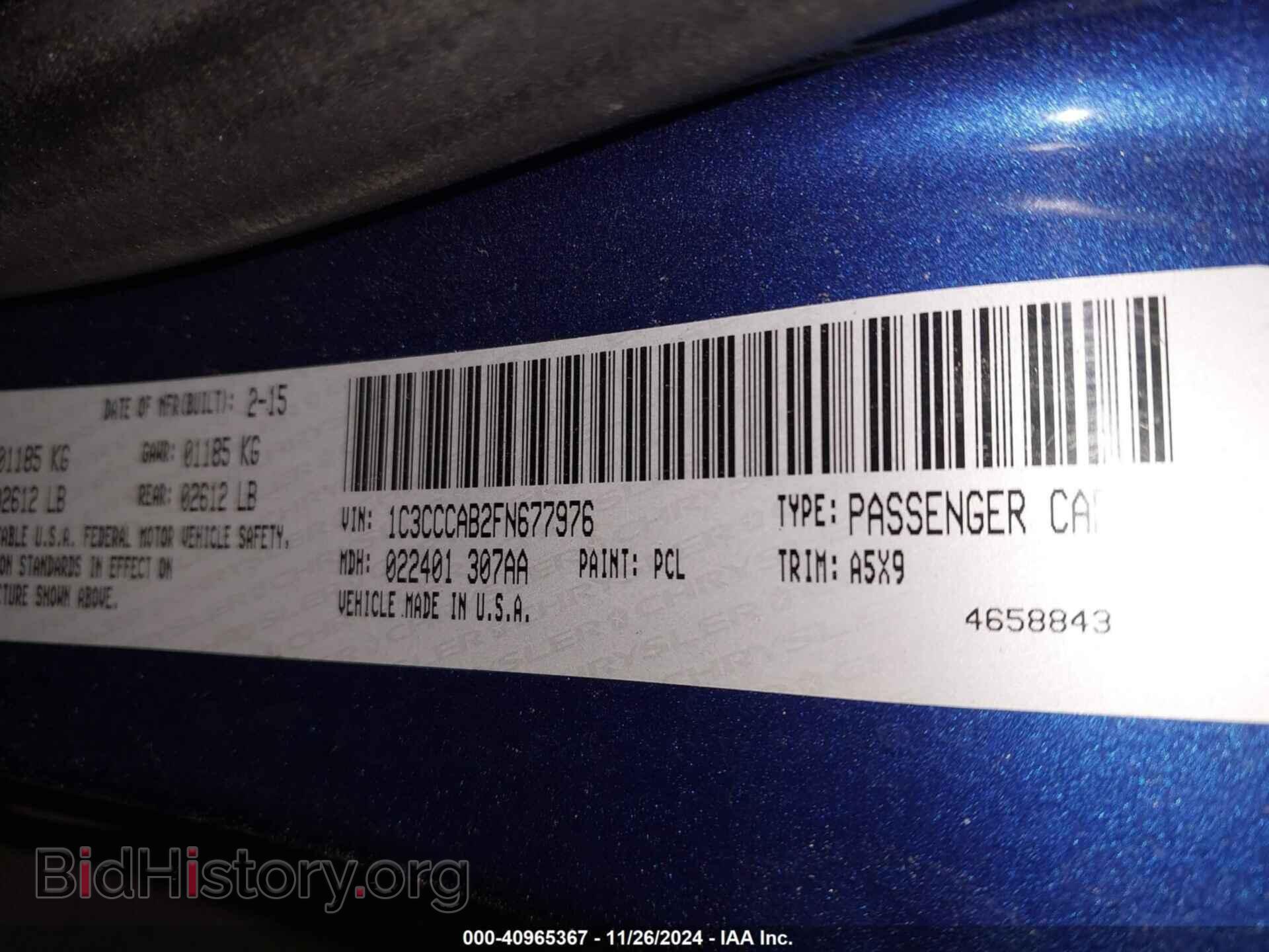 2015 CHRYSLER 200 - VIN: 1C3CCCAB2FN677976 - Photo 9