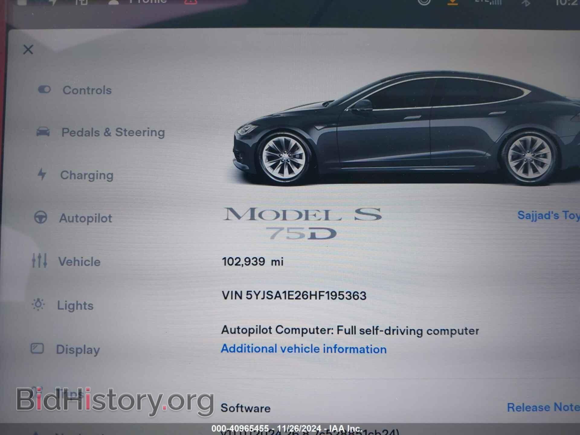 2017 TESLA MODEL S - VIN: 5YJSA1E26HF195363 - Photo 16