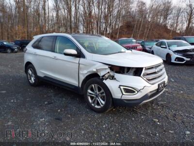2015 Ford EDGE SEL, white — VIN 2FMTK4J92FBC28208, IAAI