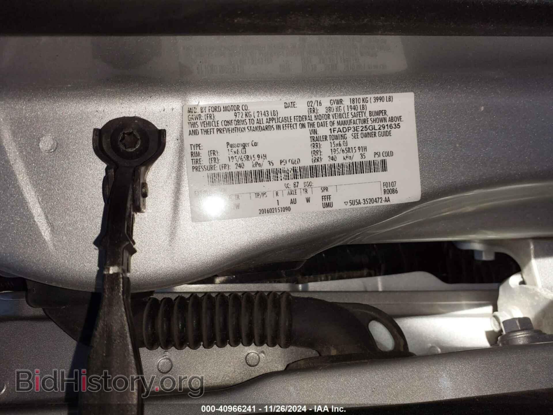2016 FORD FOCUS - VIN: 1FADP3E25GL291635 - Photo 9