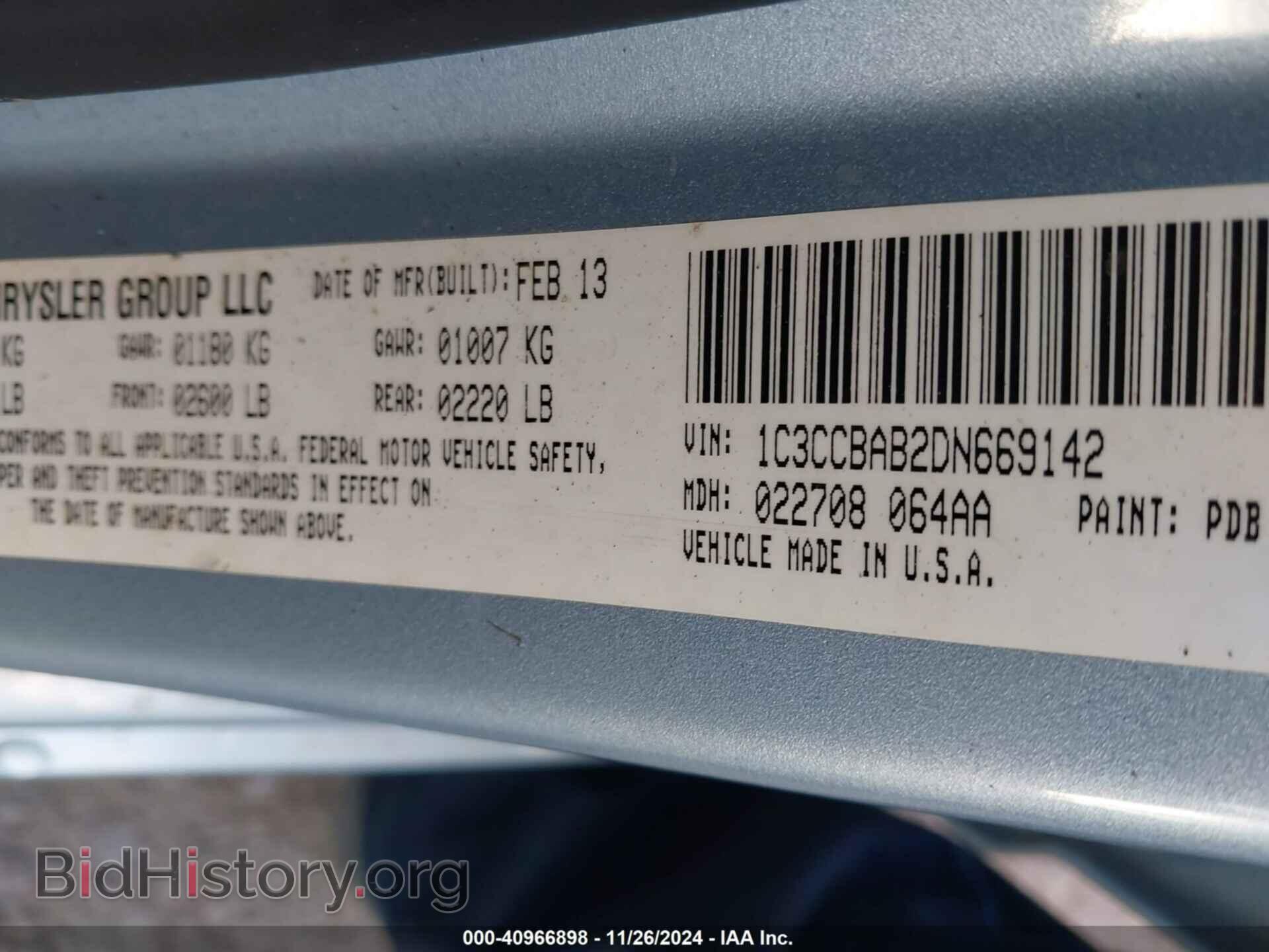 2013 CHRYSLER 200 - VIN: 1C3CCBAB2DN669142 - Photo 9