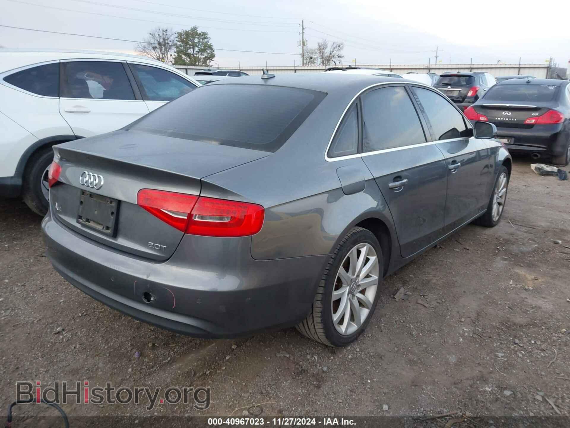 2013 AUDI A4 - VIN: WAUEFAFL6DA057358 - Фото 4