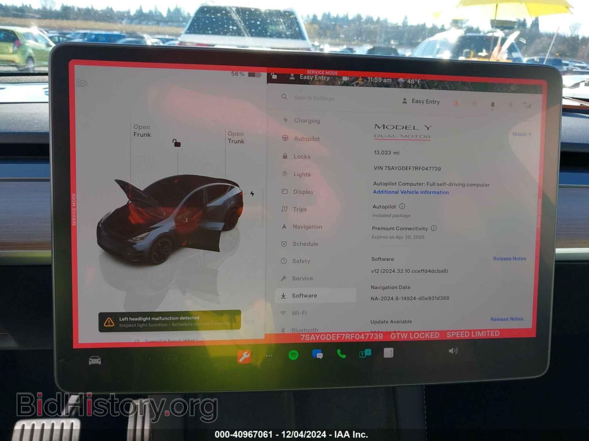 2024 TESLA MODEL Y - VIN: 7SAYGDEF7RF047739 - Фото 7