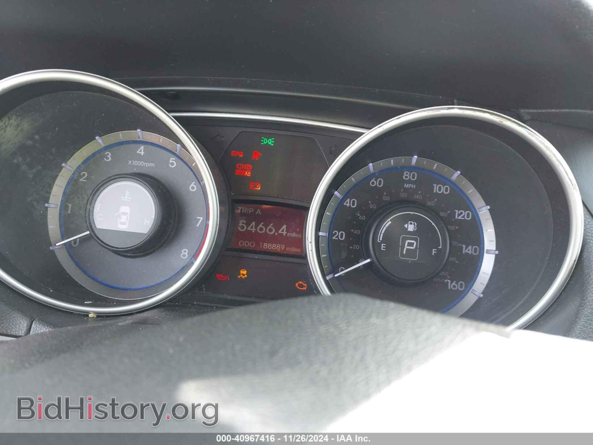 2012 HYUNDAI SONATA - VIN: 5NPEB4AC0CH417366 - Фото 7