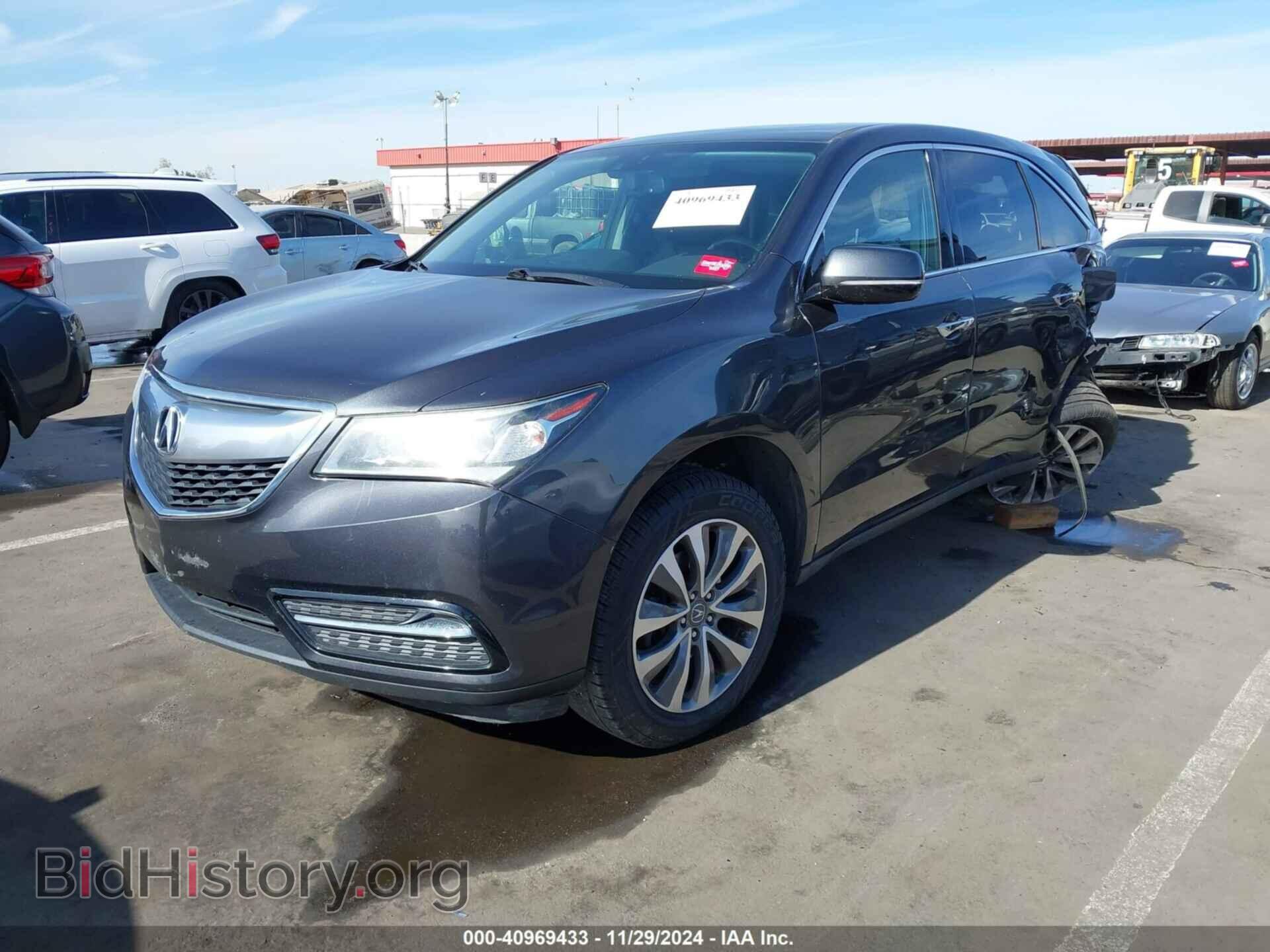 2014 ACURA MDX - VIN: 5FRYD4H48EB042400 - Фото 2