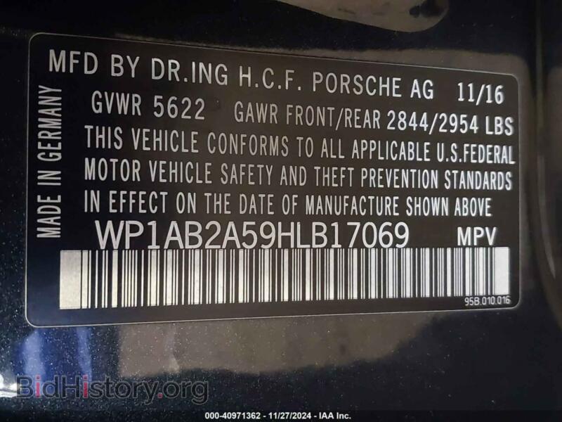 2017 Porsche MACAN (VIN WP1AB2A59HLB17069) — photo 9 of 16