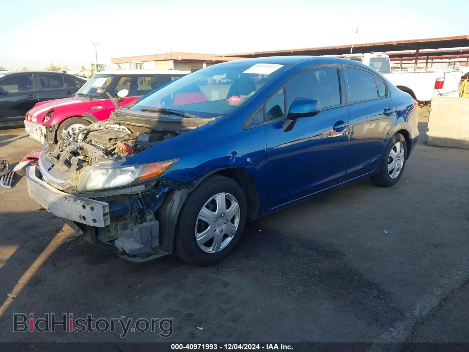 2012 HONDA CIVIC - VIN: 2HGFB2F59CH510187 - Фото 2