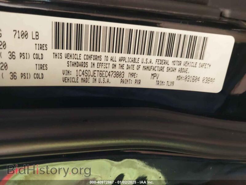 2014 Dodge DURANGO (VIN 1C4SDJET6EC473803) — photo 9 of 15