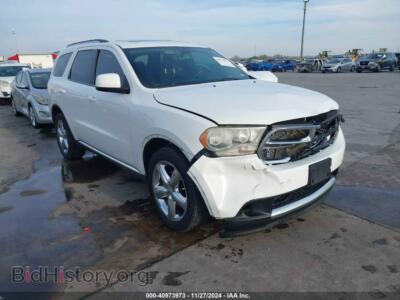 2013 Dodge DURANGO SXT, белый — VIN 1C4RDHAGXDC698675, IAAI