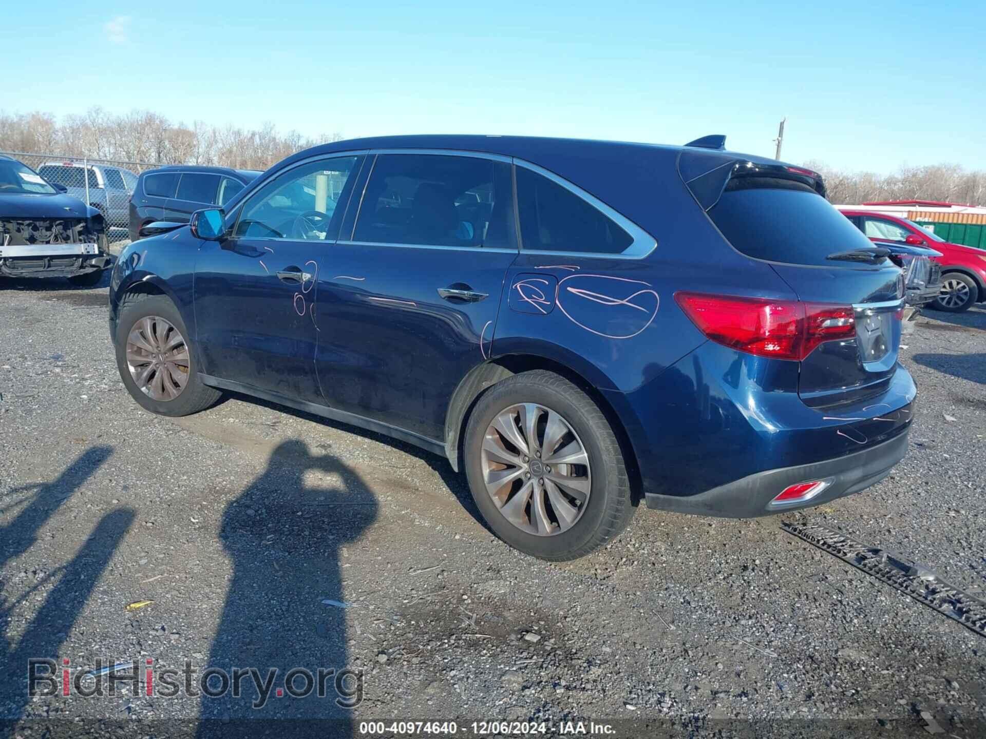 2016 ACURA MDX - VIN: 5FRYD3H44GB002263 - Фото 3