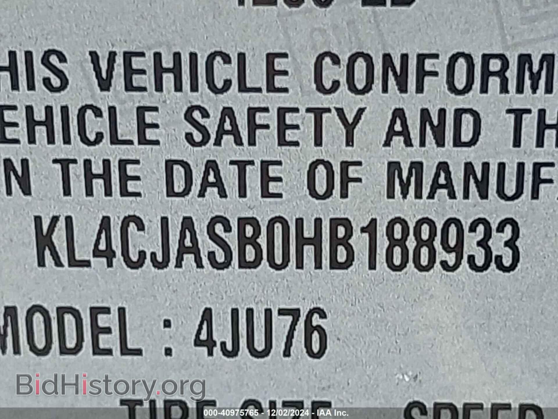 2017 BUICK ENCORE - VIN: KL4CJASB0HB188933 - Photo 9