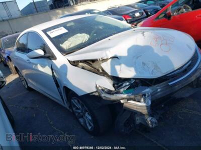 2015 Chrysler 200 Limited, белый — VIN 1C3CCCAB0FN746891, IAAI
