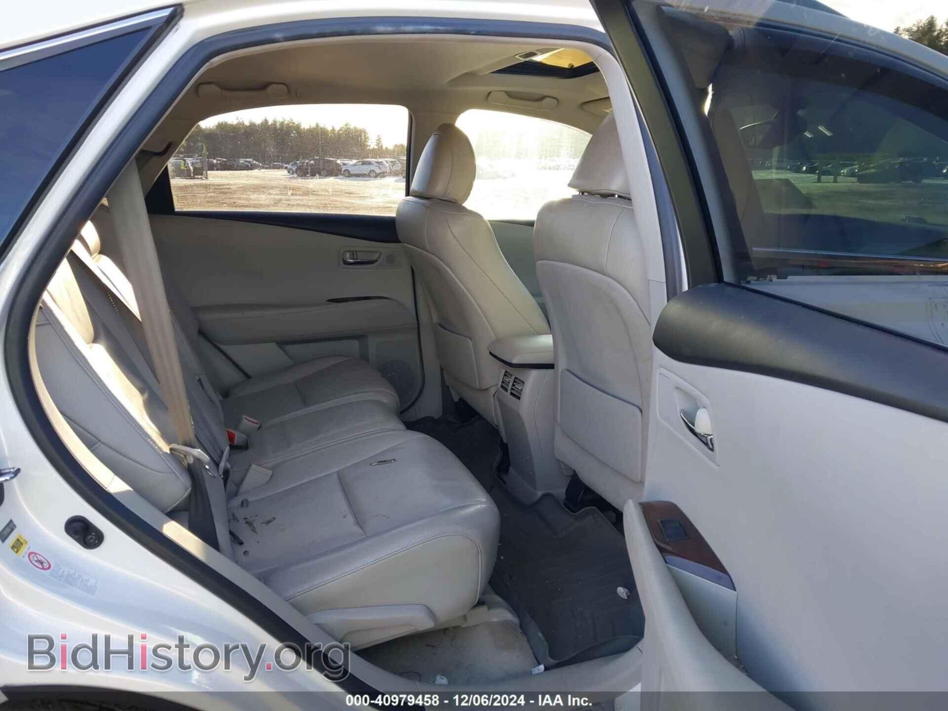 2012 LEXUS RX 350 - VIN: 2T2BK1BA6CC148416 - Фото 8
