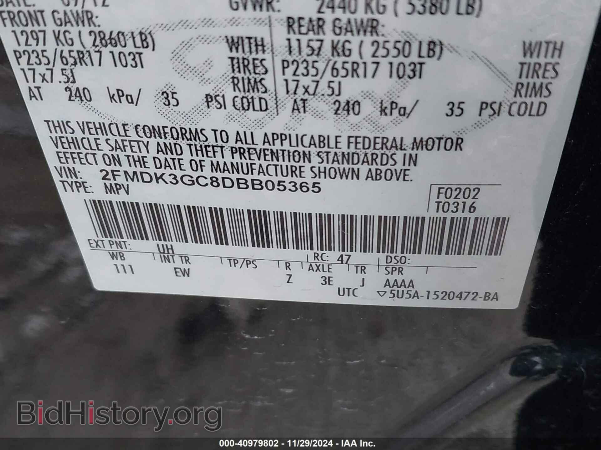 2013 FORD EDGE - VIN: 2FMDK3GC8DBB05365 - Photo 9