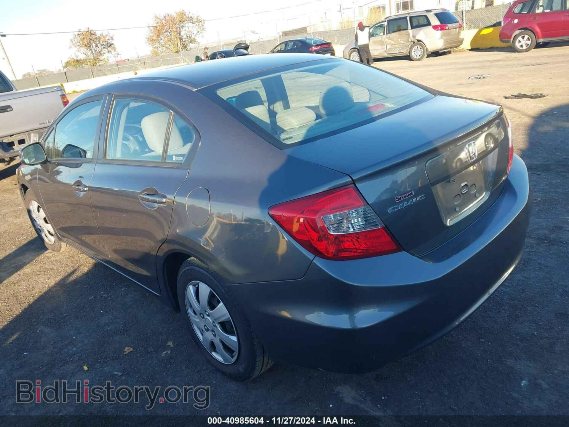 2012 HONDA CIVIC - VIN: 19XFB2F59CE345087 - Фото 3