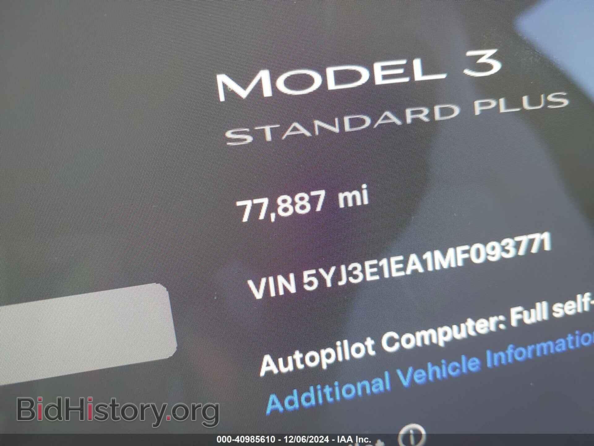 2021 TESLA MODEL 3 - VIN: 5YJ3E1EA1MF093771 - Фото 16
