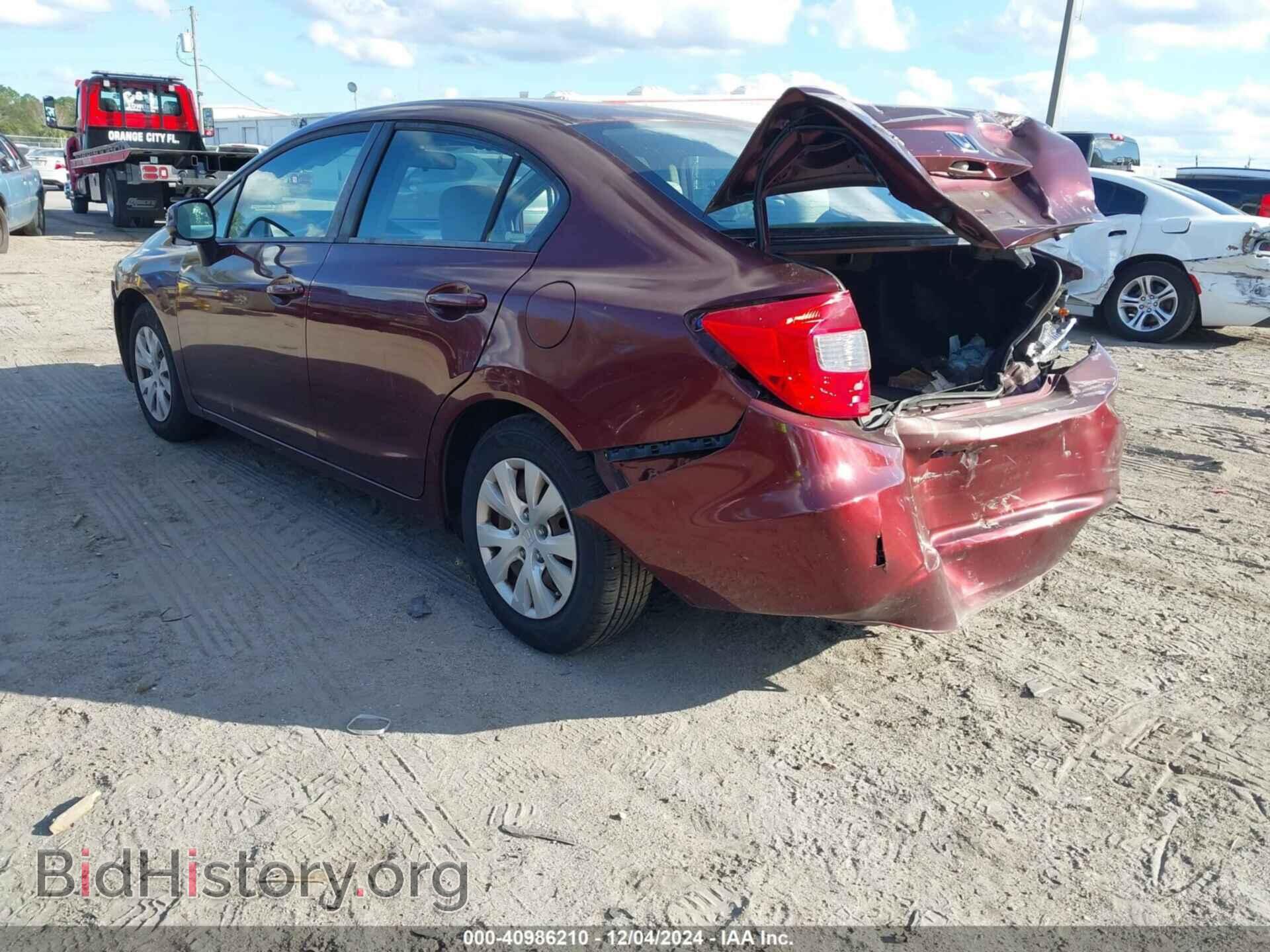 2012 HONDA CIVIC - VIN: 19XFB2F54CE079610 - Фото 3