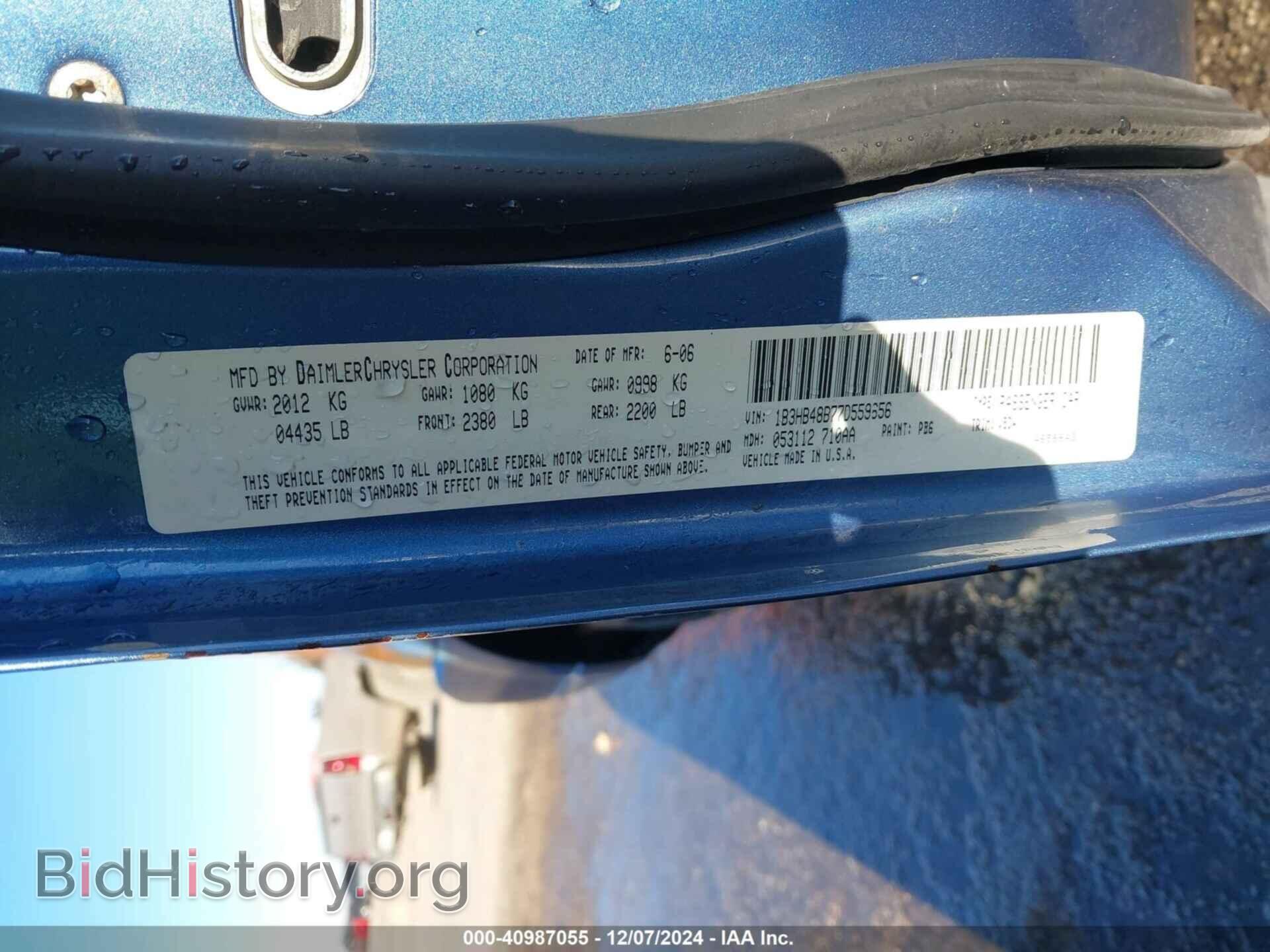2007 DODGE CALIBER - VIN: 1B3HB48B77D559656 - Фото 9