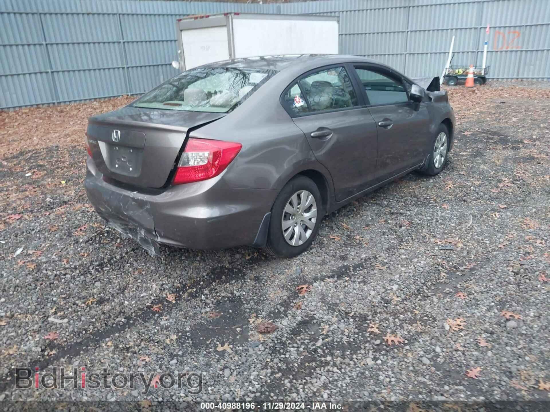 2012 HONDA CIVIC - VIN: 2HGFB2F52CH570134 - Фото 4