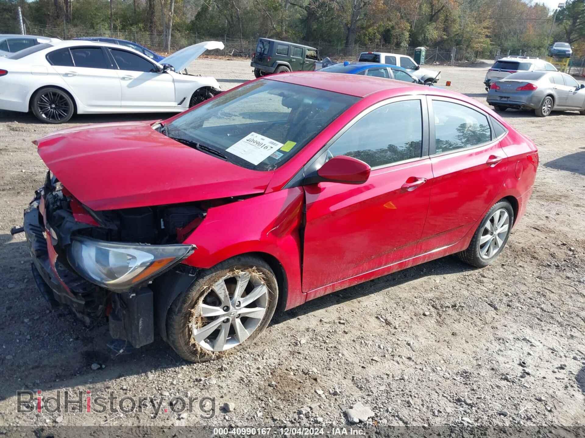 2013 HYUNDAI ACCENT - VIN: KMHCU4AE5DU354450 - Фото 2