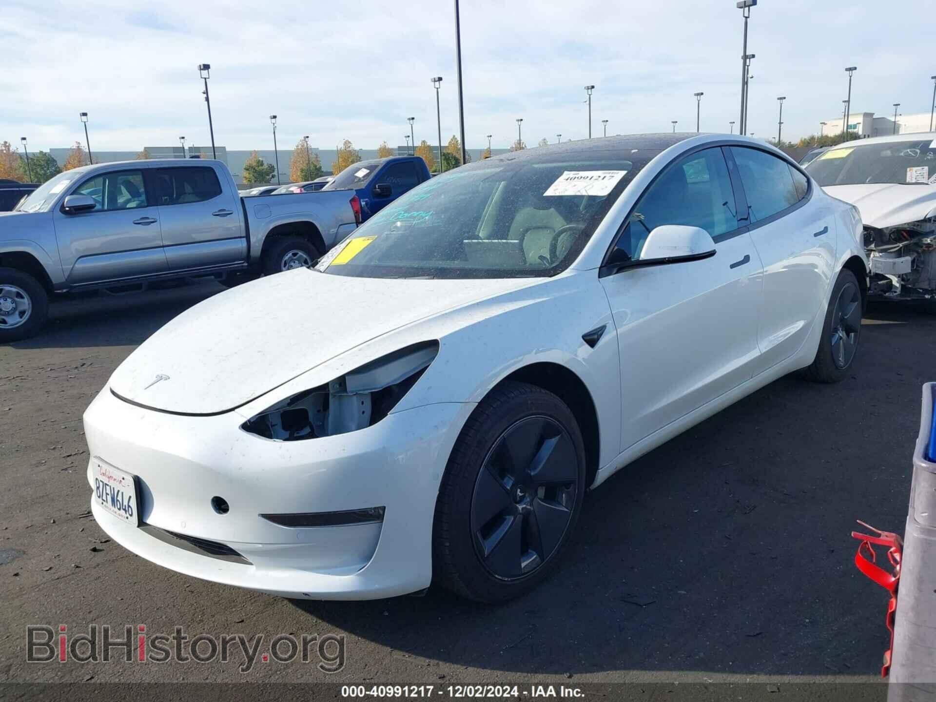 2022 TESLA MODEL 3 - VIN: 5YJ3E1EBXNF118340 - Фото 2