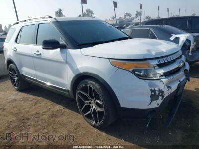 2013 Ford EXPLORER XLT, белый — VIN 1FM5K7D82DGA33812, IAAI