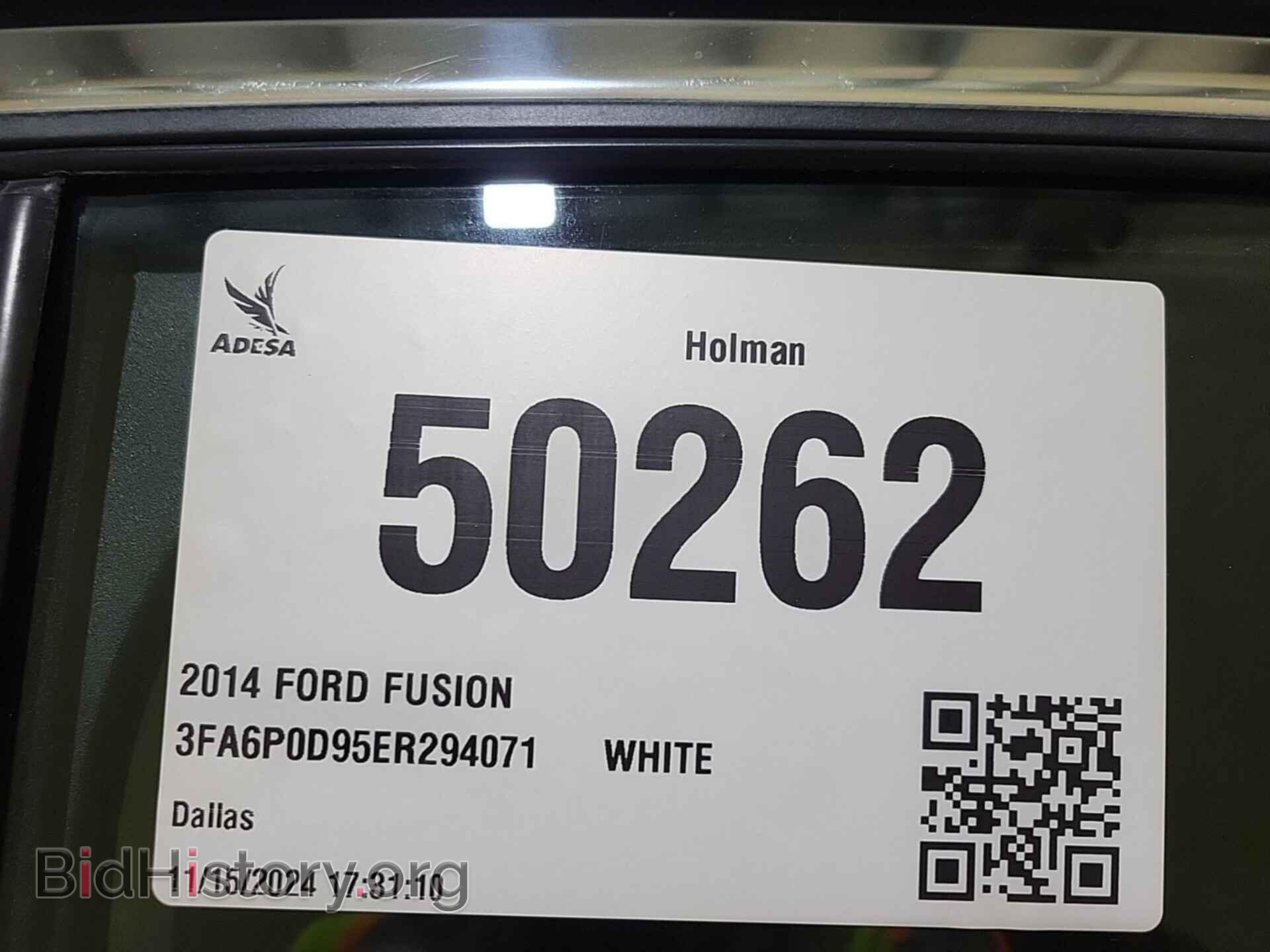 2014 FORD FUSION - VIN: 3FA6P0D95ER294071 - Фото 4