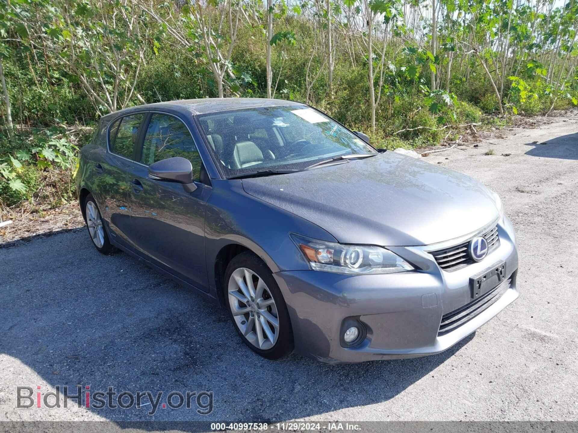 Фотография JTHKD5BH3C2106673 - LEXUS CT 200H 2012